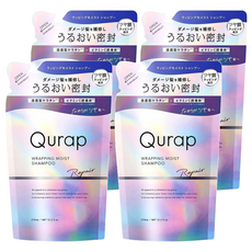 Qurap 胺基酸保濕修護洗髮精補充包 水果花香 370ml 4包