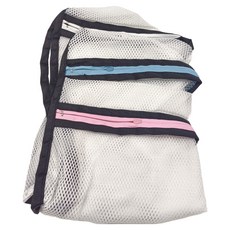 MI MI LEO 加厚細網收納洗衣袋3入組, 粉色 + 藍色 + 白色, 1組