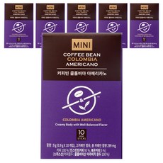The Coffee Bean 哥倫比亞即溶美式咖啡隨身包, 0.9g, 10條, 6盒