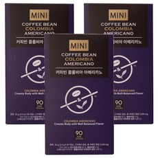 The Coffee Bean 哥倫比亞即溶美式咖啡隨身包, 0.9g, 90條, 3盒