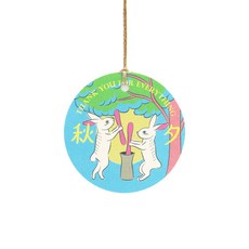 中秋月兔吊牌, 100個, 混合顏色