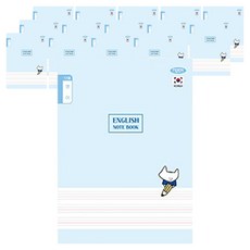 PENPIA 1000小學裝訂本 12行英文, 一個藍色, 15個