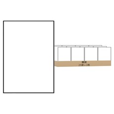 鶴屋 A4透明護貝標籤 P210297 297 x 210mm, 1格, 25張