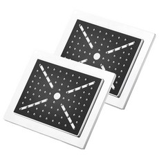 URBAN TERRACE 方型頂噴蓮蓬頭, 2個, 黑色