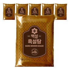 백설 흑설탕, 1kg, 6개