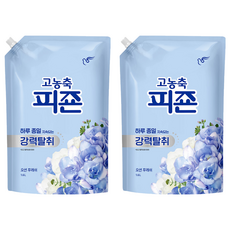 碧珍 高濃縮強力除臭經典衣物柔軟精 海洋清新 補充包, 1.6L, 2個