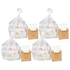 하비티 배접 분리수거 쓰레기 비닐봉투 박스포장 200매, 20L, 4개