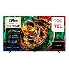 TCL 4K UHD RGB Mini LED Google TV, 115RM9L, 방문설치, 스탠드형, 291cm(115인치)