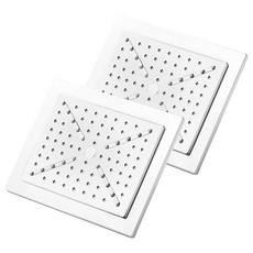 URBAN TERRACE 方型頂噴蓮蓬頭, 2個, 白色