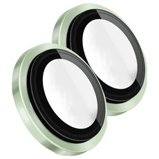 HODA 好貼 藍寶石鏡頭保護貼 原機結構設計款 綠色 2顆, 1組