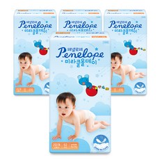 Penelope Miracle全天候乾爽黏貼型尿布, 第2階段, 208片