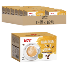 ucc 經典醇香3合1咖啡, 13g, 12個, 18個裝