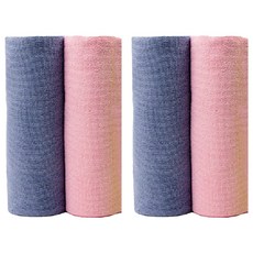 bebehome 居家生活 可重複使用毛巾/廚房環保紙巾 顏色隨機, 4個