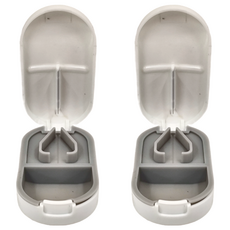 城市漫遊 多功能切藥器 Set 2個 白色 304不鏽鋼刀片, 1組