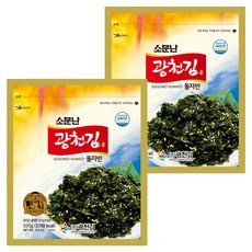 광천김 소문난 돌자반, 500g, 2개