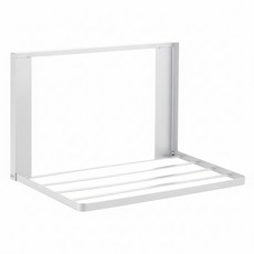 強力磁吸式 可收折洗衣機置物架, 1個, 白色