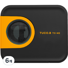 투코비 코마 휴대용 자동 연필깎이 TC-M2, 오렌지, 6개