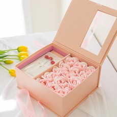 JHANNY 摩登香皂花零用錢盒, 粉紅色