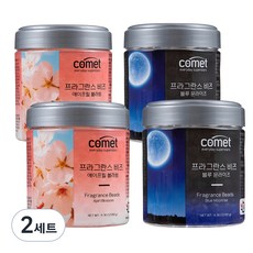 comet 香氛珠車用芳香劑 180g x 2p, 藍月光 + 四月花, 2個