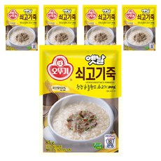 오뚜기 옛날 쇠고기죽, 85g, 5개