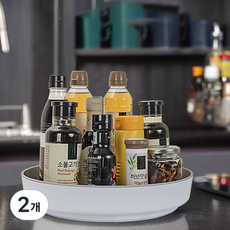 comet 防滑多功能旋轉托盤 大型, 白色, 2個