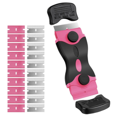 요모픽 다용도 양날 스크래퍼 + 리필용 쇠날 10p + 플라스틱날 10p 세트 핑크, 1세트