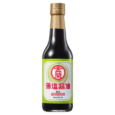 金蘭 薄鹽醬油 減鹽香馥 台灣製造, 500ml, 1瓶