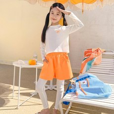 YouIt 女童 Berry Closet 馬爾地夫日落防曬泳衣 上衣 + 下身 + 帽子套組