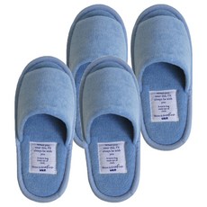 maisonderoomroom 毛巾家居室內拖鞋, 2個, 天空藍