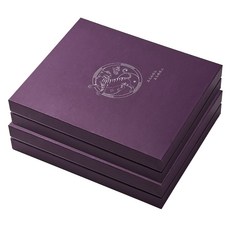 뮤니드 그레이스 클래식 레이어 지함 선물상자, 2개, 퍼플