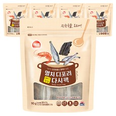 해표 멸치디포리 다시팩, 90g, 5개