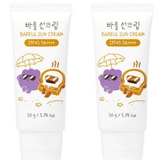 FRANKLIIN 브레드이발소 아기 바를 선크림 SPF45 PA++++, 2개, 50ml