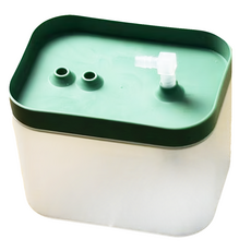 貓咪自動循環流動飲水器, 食品級材質, 1.5L大容量, 透明綠, 1台