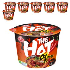 오뚜기 더 핫 열라면 용기 105g, 7개