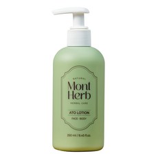 MONT HERB ATO草本保濕潤膚乳液, 250ml, 1瓶