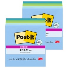 3M Post-it 利貼 強力黏著便條紙, 綠洲, 450張, 2個