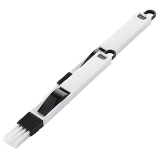 門窗細縫角落除塵刷 多用途門窗縫刷 塑膠材質, 黑色, 2支