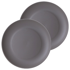 NIneware 朋友派對盤子 2入, 26 x 26cm, 1組, 灰色