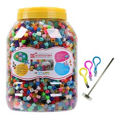 Colorstory Deform積木 10mm 19色 6500p套組 + 圖案 + 掛勾 隨機出貨, 混合顏色