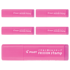 PILOT 百樂 魔擦印章 SPF12TW03P 珍奶 5個, 粉色, 1盒
