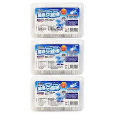 minono 米諾諾 扁線牙線棒 單支包, 7cm, 150入, 3盒