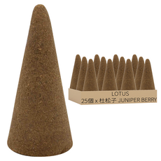 尼泊爾 LOTUS 天然手工香薰塔香 25個, 杜松子 JUNIPER BERRY