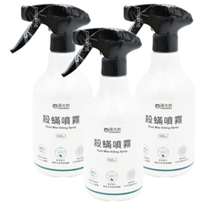 HUKUROU 福來朗 殺蟎噴霧 95%以上, 500ml, 3瓶