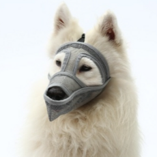 파스텔펫 젠틀 중대형견 마스크 L, 그레이, 1개