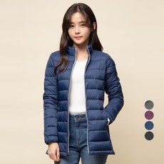 CARET 女款輕量修身絎縫拉鍊保暖外套