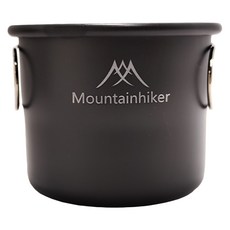 MOUNTAINHIKER 山之客 黑弧杯 - 150ML 鋁合金杯身 不鏽鋼把手 SZK190 1個, 黑色, 1瓶