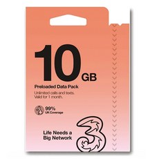 SIMTONG 유럽유심 쓰리 유심칩, 30일, 10GB, 1개