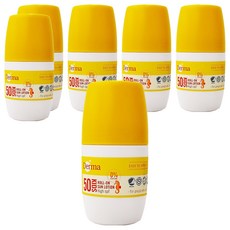 Derma 兒童滾珠防水防曬乳，SPF 50，兒童防曬乳, 50ml, 6瓶