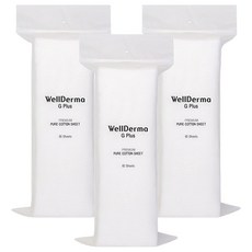 WellDerma GPLUS 優質純棉片狀化妝棉, 60入, 3個