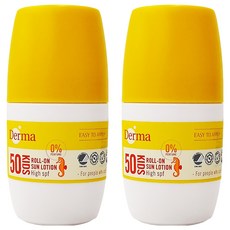 Derma 兒童滾珠防水防曬乳，SPF 50，兒童防曬乳, 50ml, 2瓶